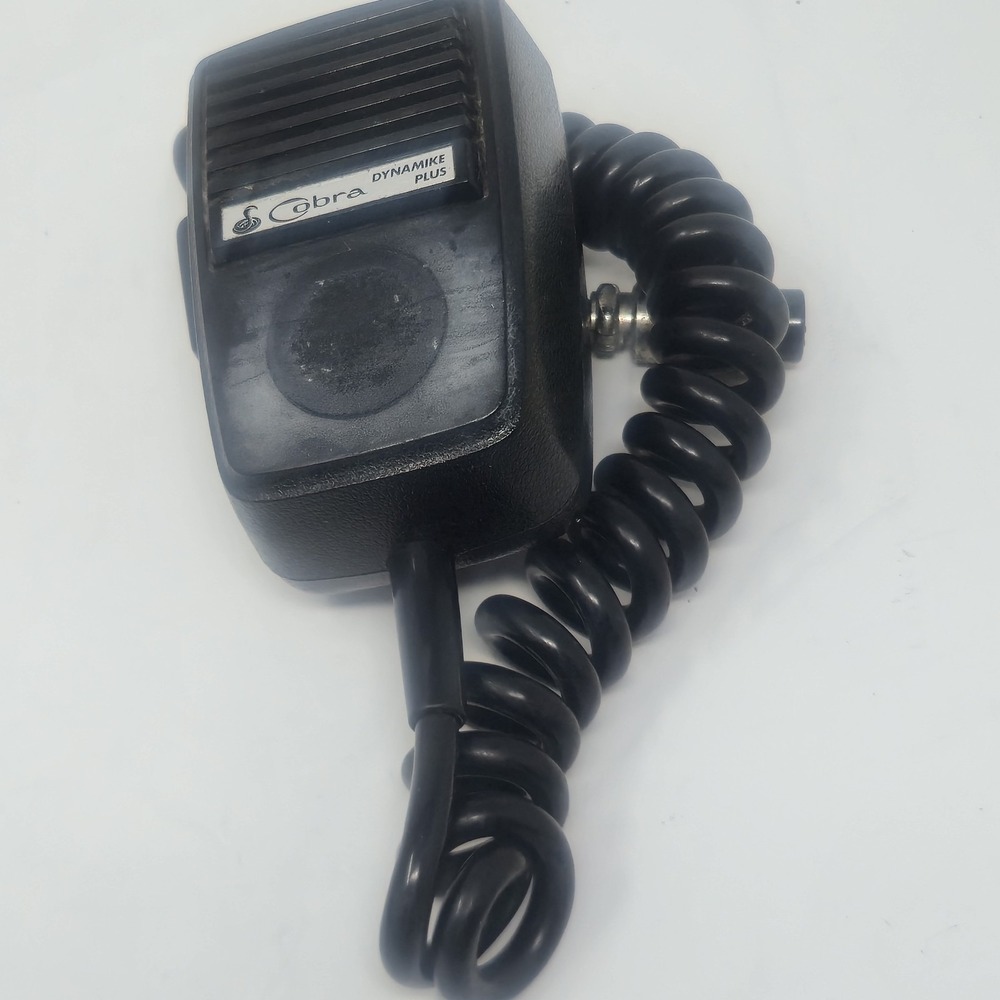 Vintage Cobra Dynamike Plus Amplified Power CB Radio Hand Microphone 4 Pin WORKS